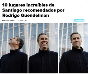 10 lugares increíbles de Santiago recomendados por Rodrigo Guendelman