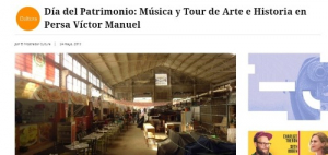 Día del Patrimonio: Música y Tour de Arte e Historia en Persa Víctor Manuel